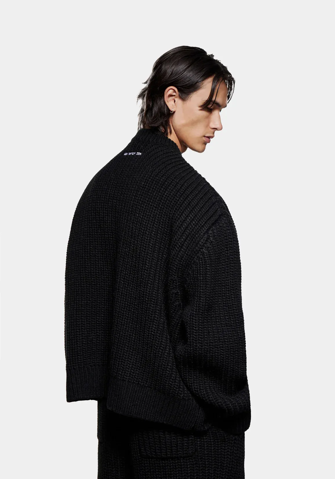 Oversized Fit Chunky Rib Knit Crewneck Jumper sold by EQVVS product image thumbnail 5
