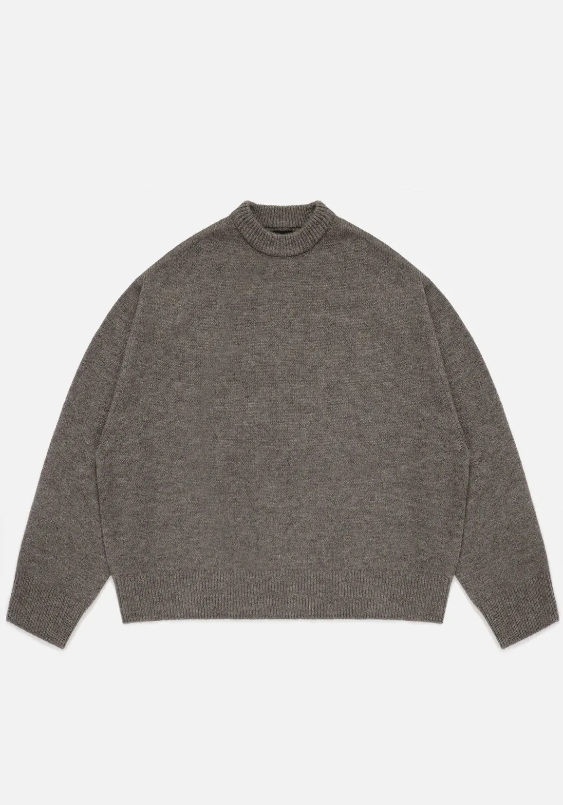 Oversized Fit Mohair Blend Knit Crew Jumper sold by EQVVS product image thumbnail 2