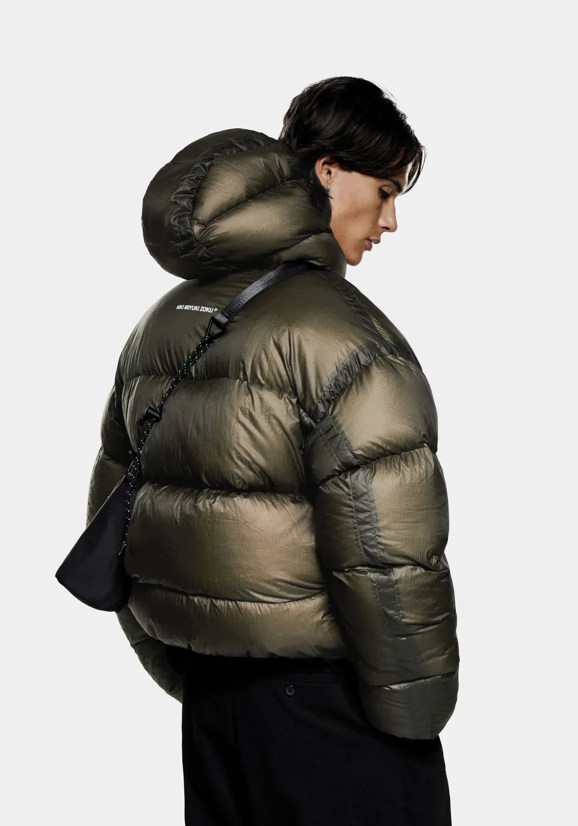 Oversized Fit Translucent Bubble Jacket sold by EQVVS product image thumbnail 4