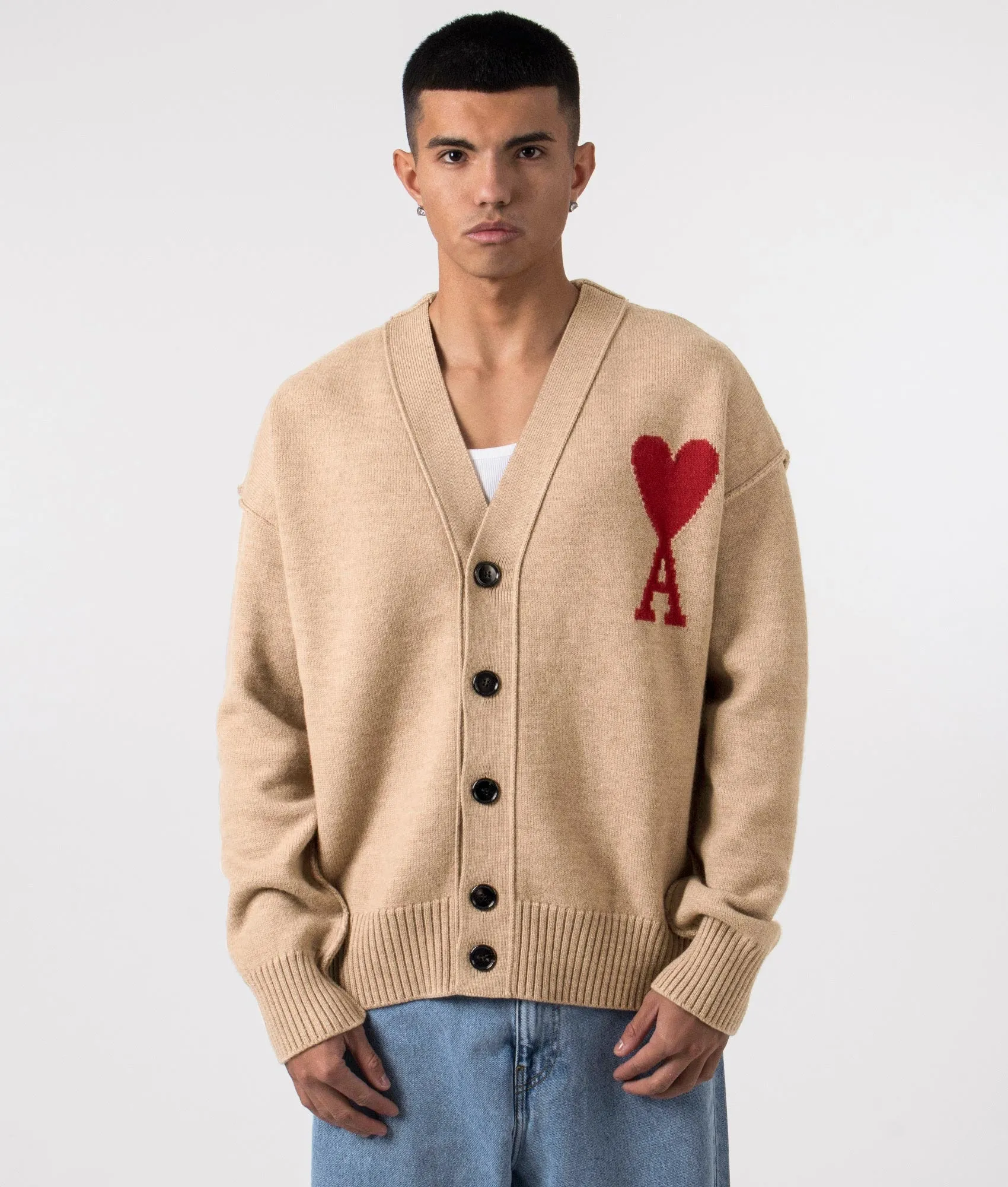 Ami De Coeur Red Cardigan sold by EQVVS