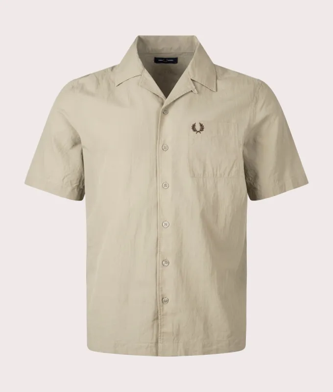 Lightweight Texture Revere Collar Shirt sold by EQVVS
