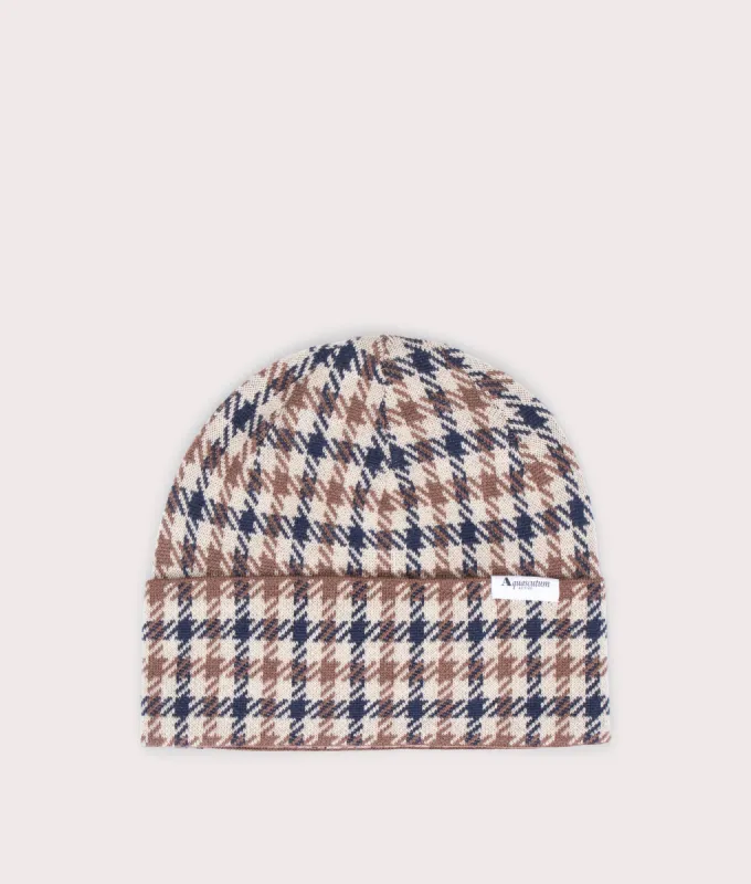 Club Check Beanie sold by EQVVS