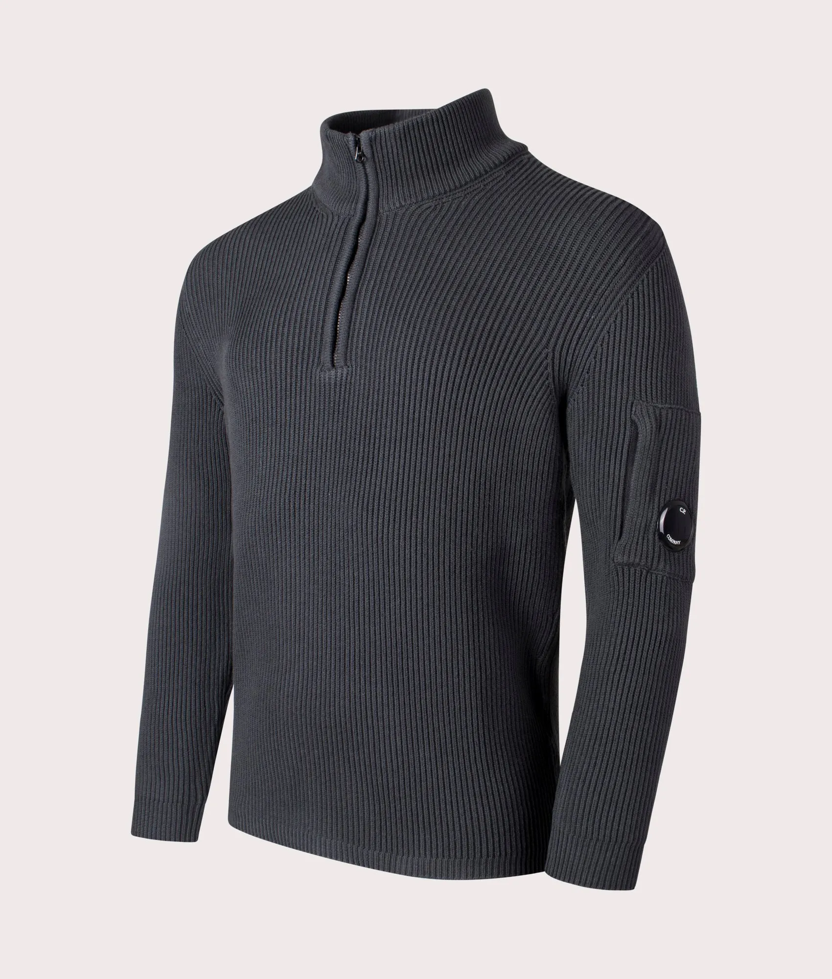 Full Rib Quarter Zip Knitted Jumper sold by EQVVS product image thumbnail 3