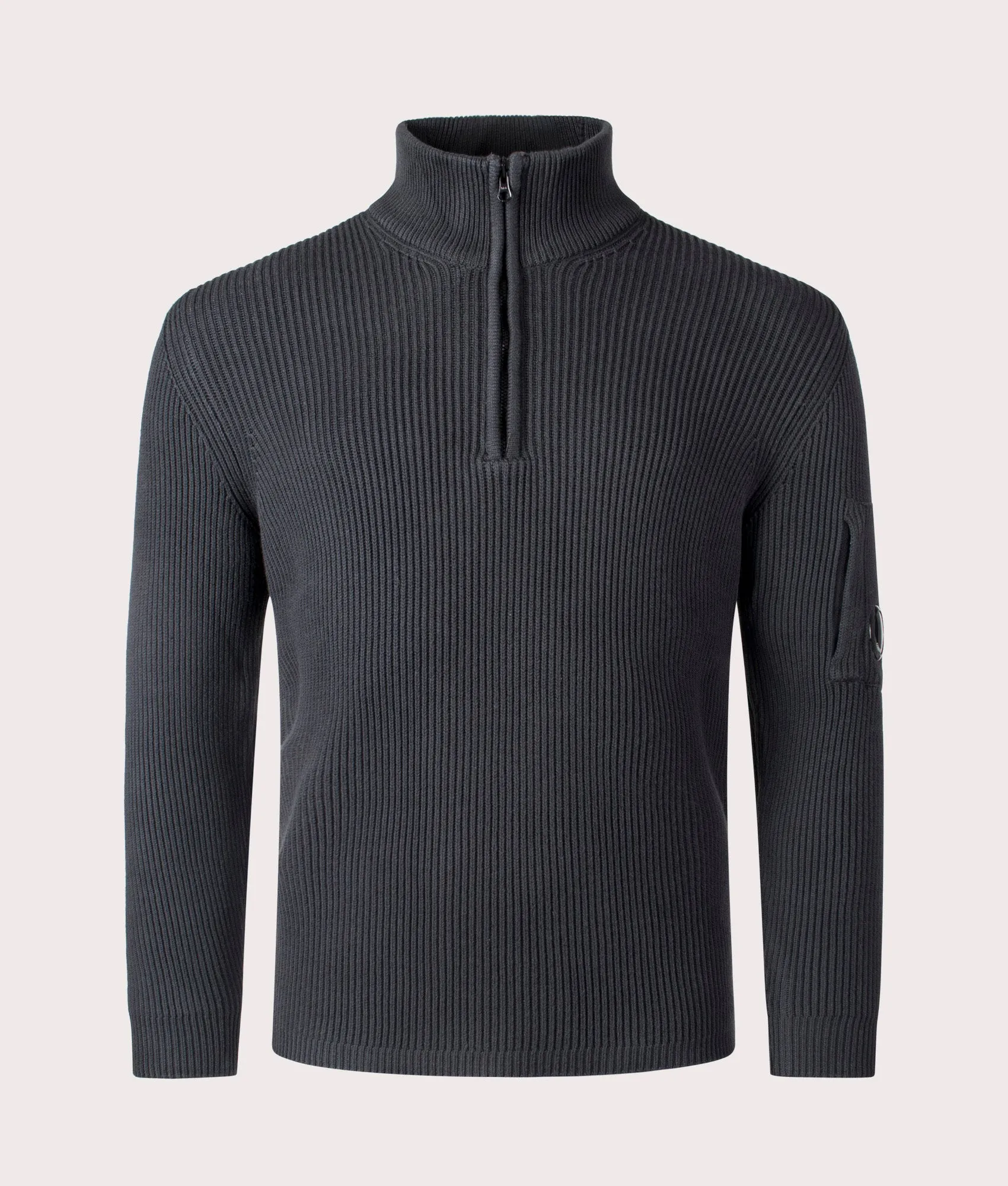 Full Rib Quarter Zip Knitted Jumper sold by EQVVS