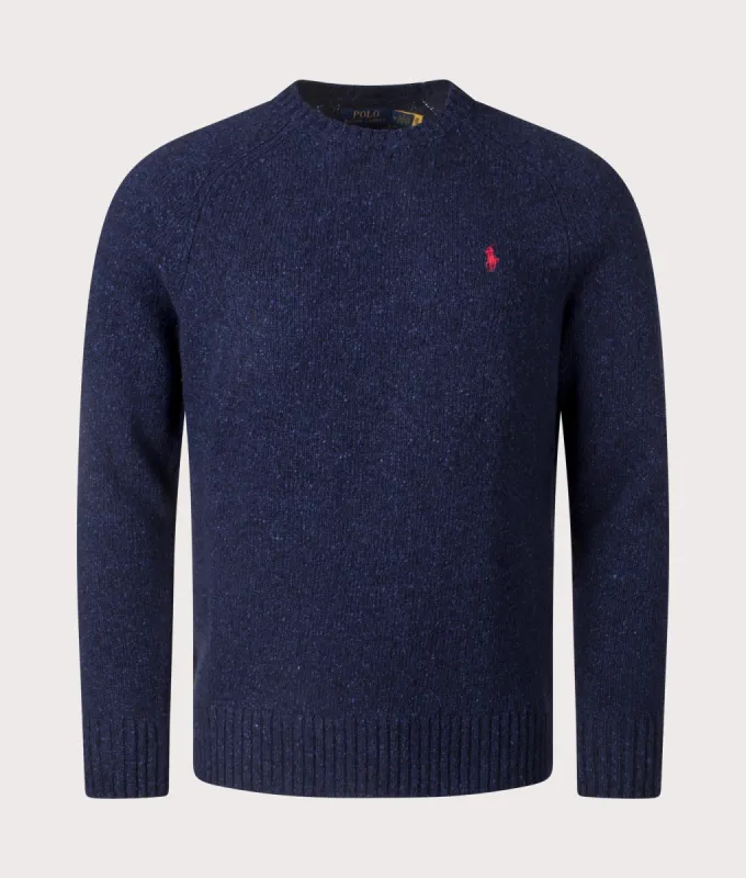 Speckled Wool-Blend Jumper sold by EQVVS