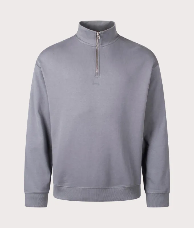 Relaxed Fit Durty244 Quarter Zip Sweatshirt made by HUGO
