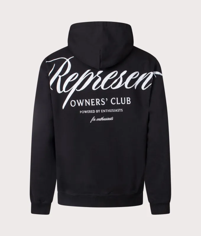 Represent Owners Club Script Hoodie sold by EQVVS