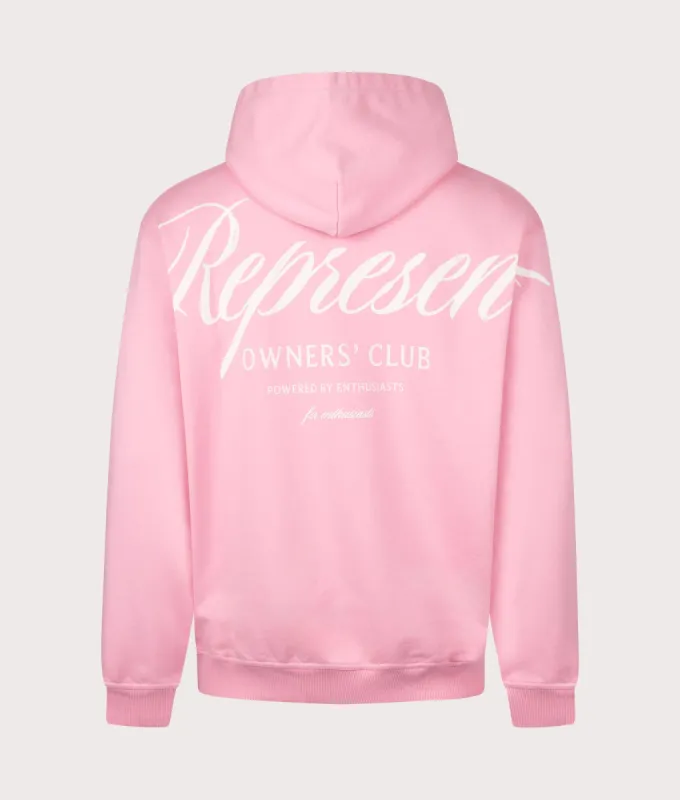 Represent Owners Club Script Hoodie made by Represent