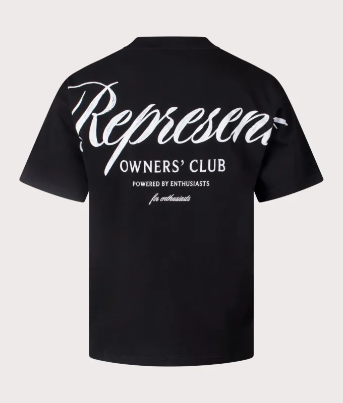 Represent Owners Club Script T-Shirt sold by EQVVS