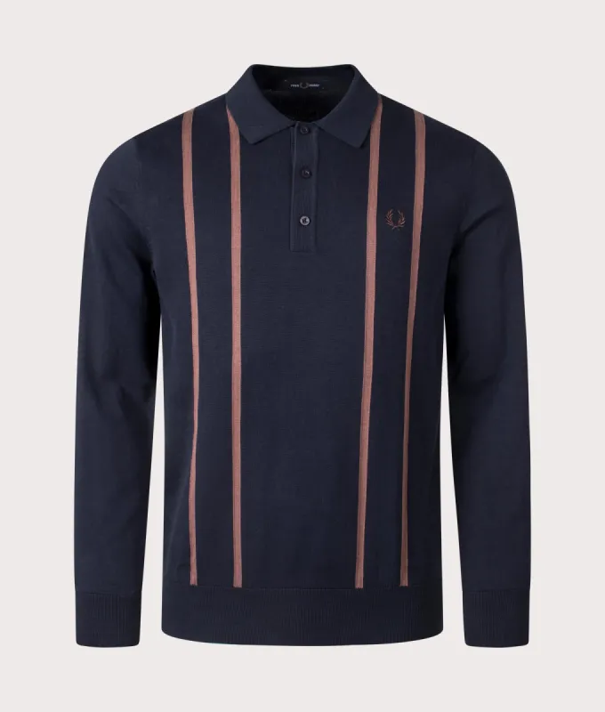 Vertical Stripe Polo Shirt sold by EQVVS
