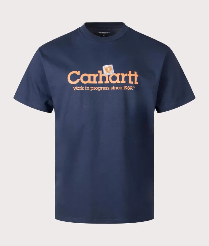 Relaxed Fit Label Script T-Shirt sold by EQVVS
