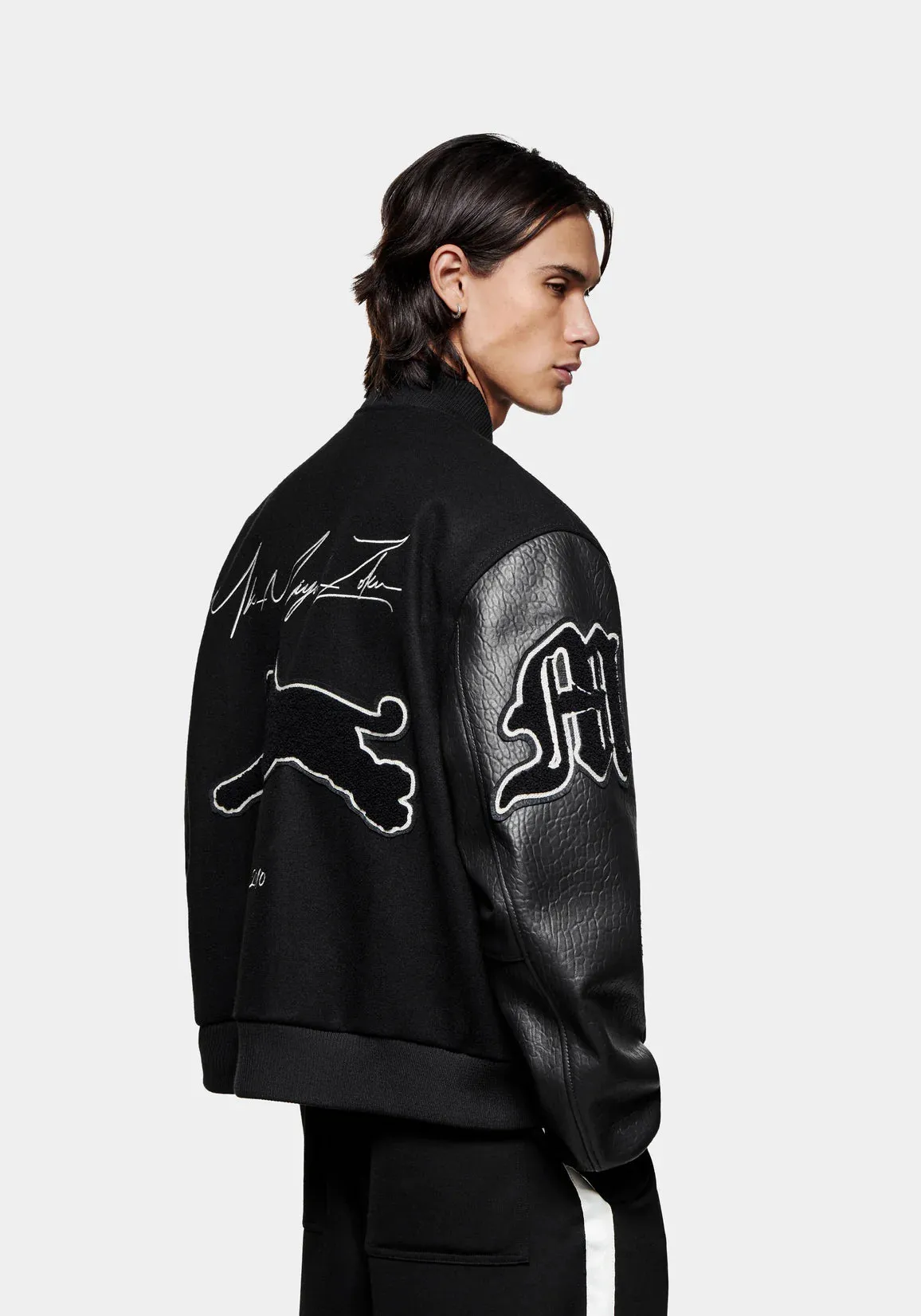 Oversized Fit Patch Varsity Jacket sold by EQVVS product image thumbnail 5