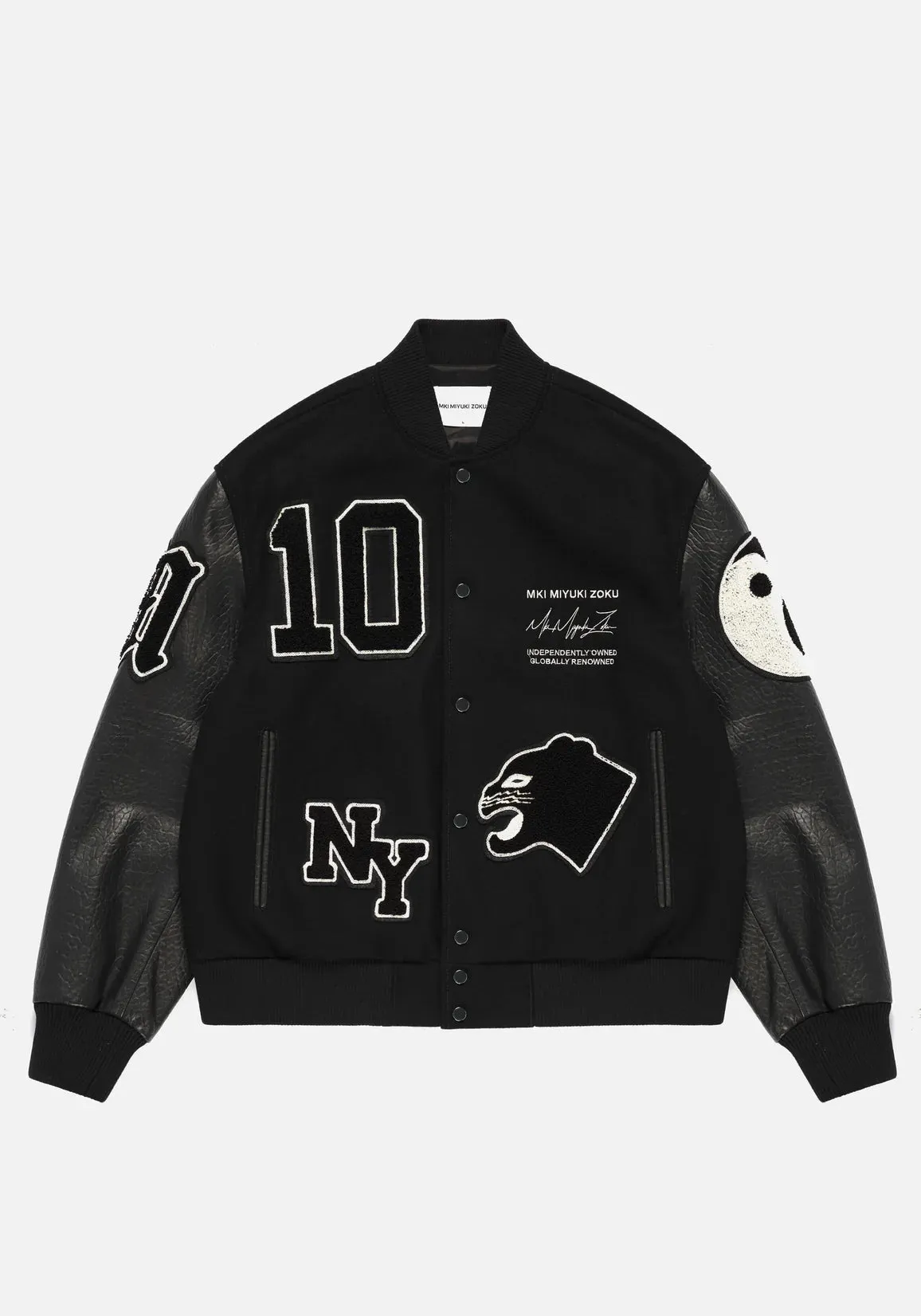 Oversized Fit Patch Varsity Jacket sold by EQVVS product image thumbnail 2