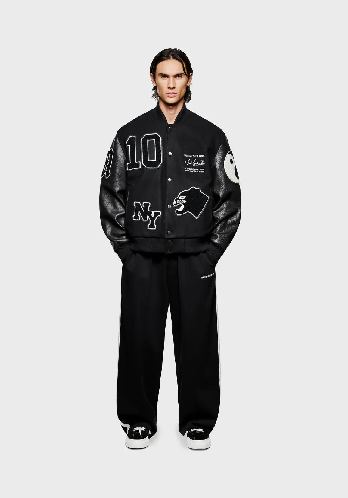 Oversized Fit Patch Varsity Jacket sold by EQVVS product image thumbnail 4