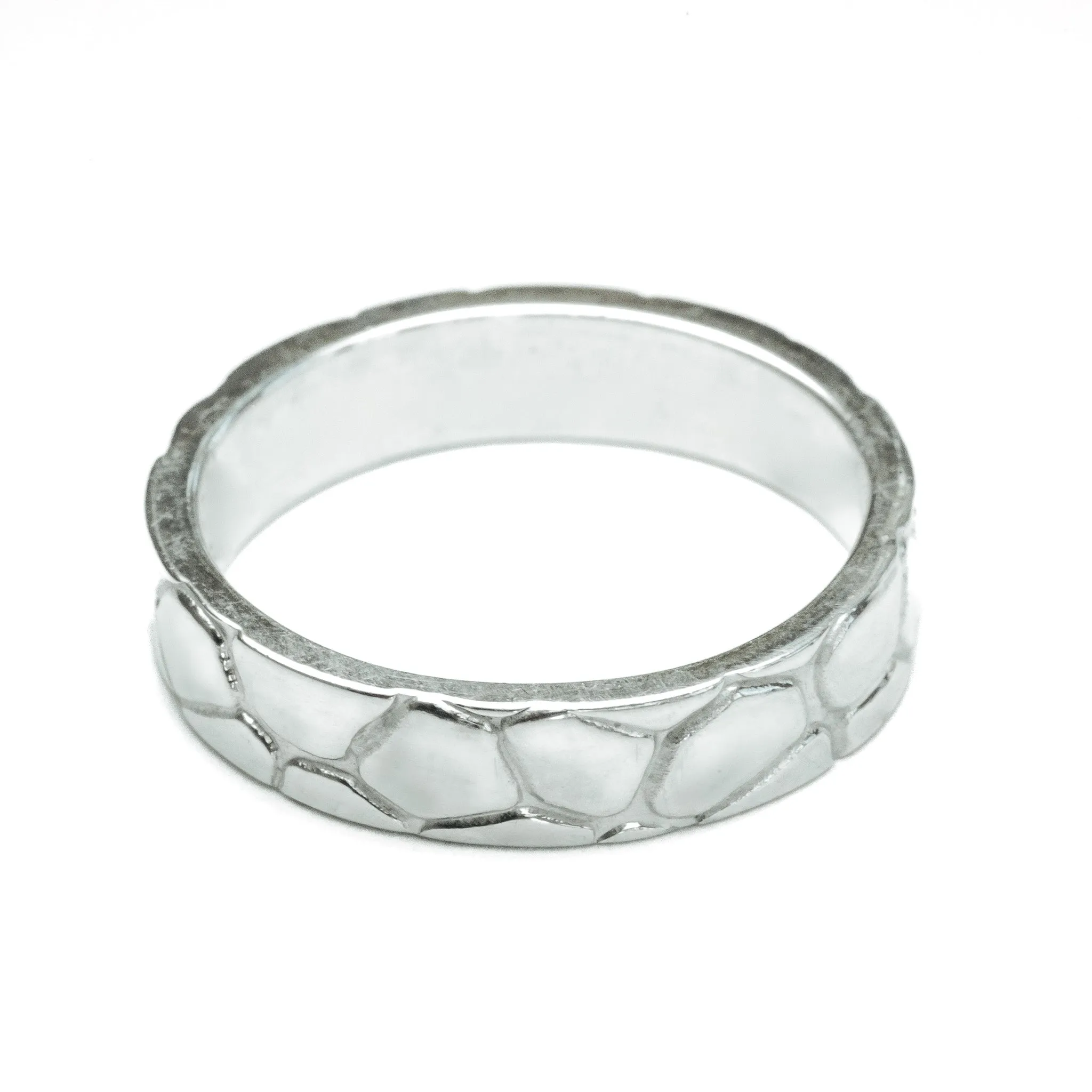 Crocodile Skin Ring 6mm sold by EQVVS