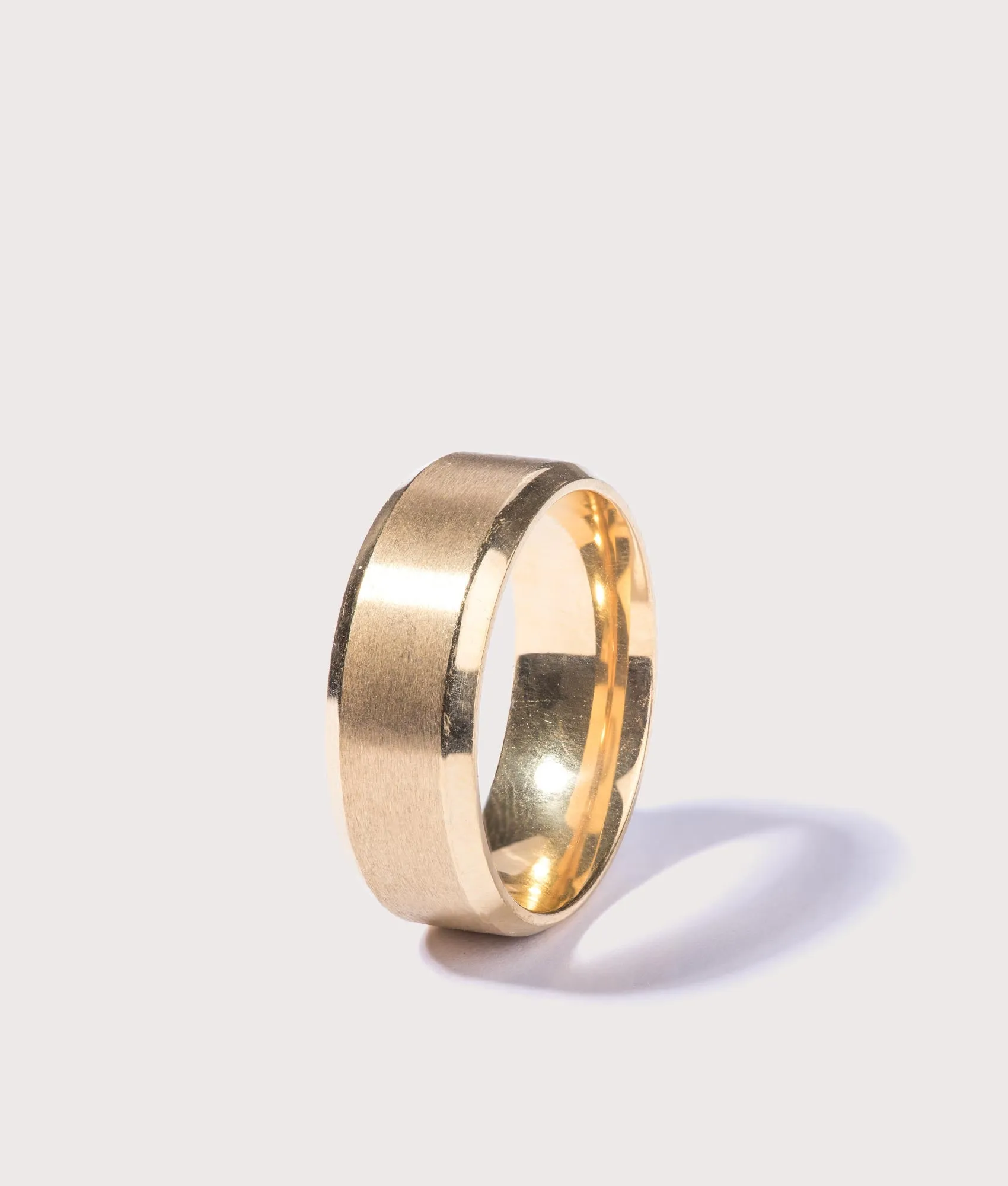 Gold Stainless Steel Band Ring sold by EQVVS product image thumbnail 2
