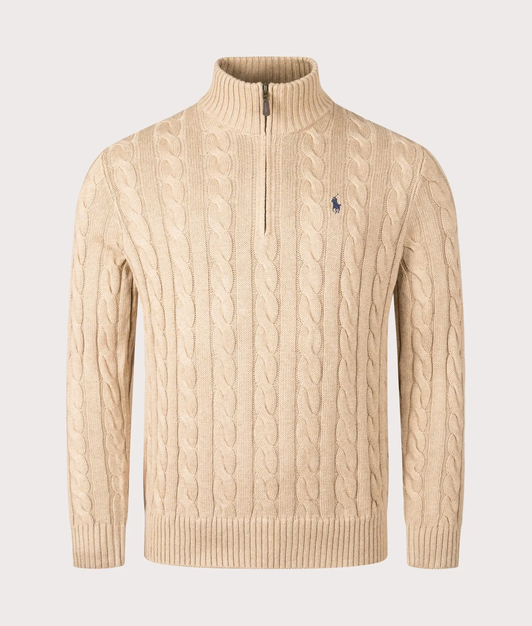 Cable Knit Quarter-Zip Jumper sold by EQVVS