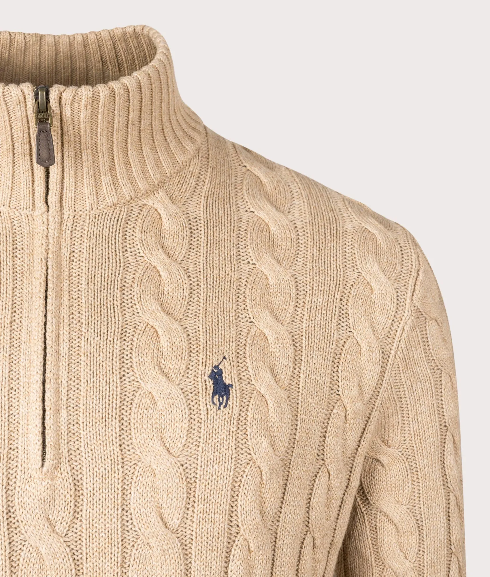 Cable Knit Quarter-Zip Jumper sold by EQVVS product image thumbnail 2