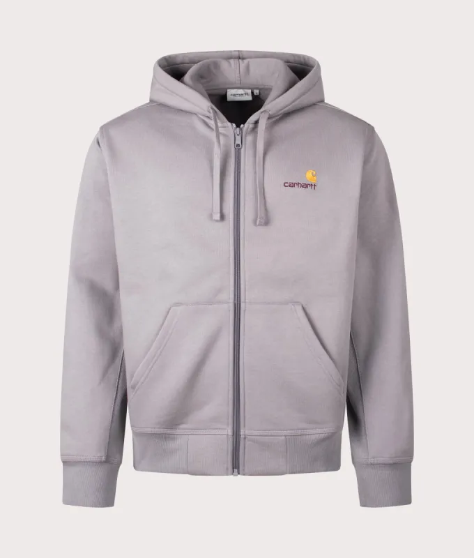 Relaxed Fit American Script Zip Through Hoodie sold by EQVVS