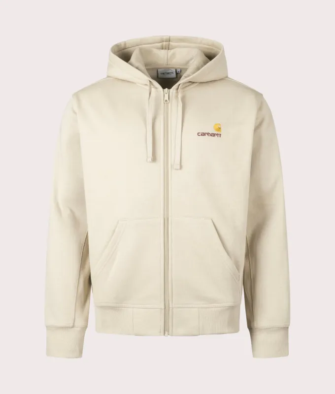 Relaxed Fit American Script Zip Through Hoodie sold by EQVVS