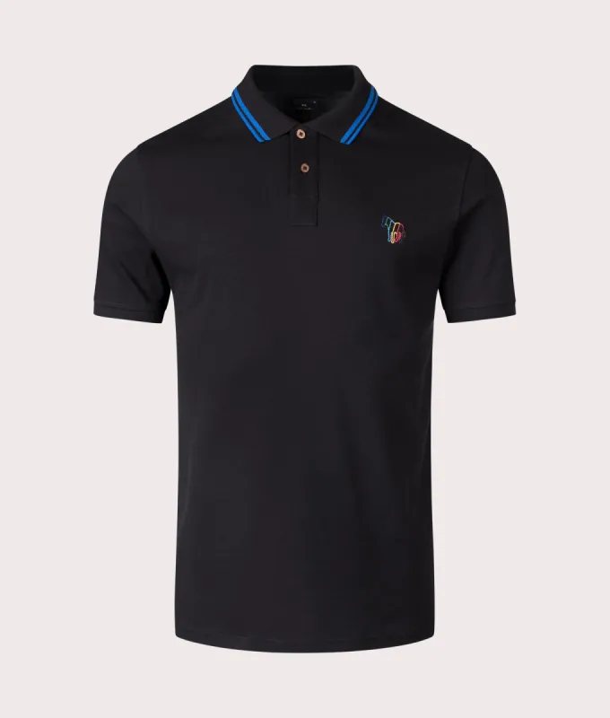 Zebra Emblem Polo Shirt sold by EQVVS