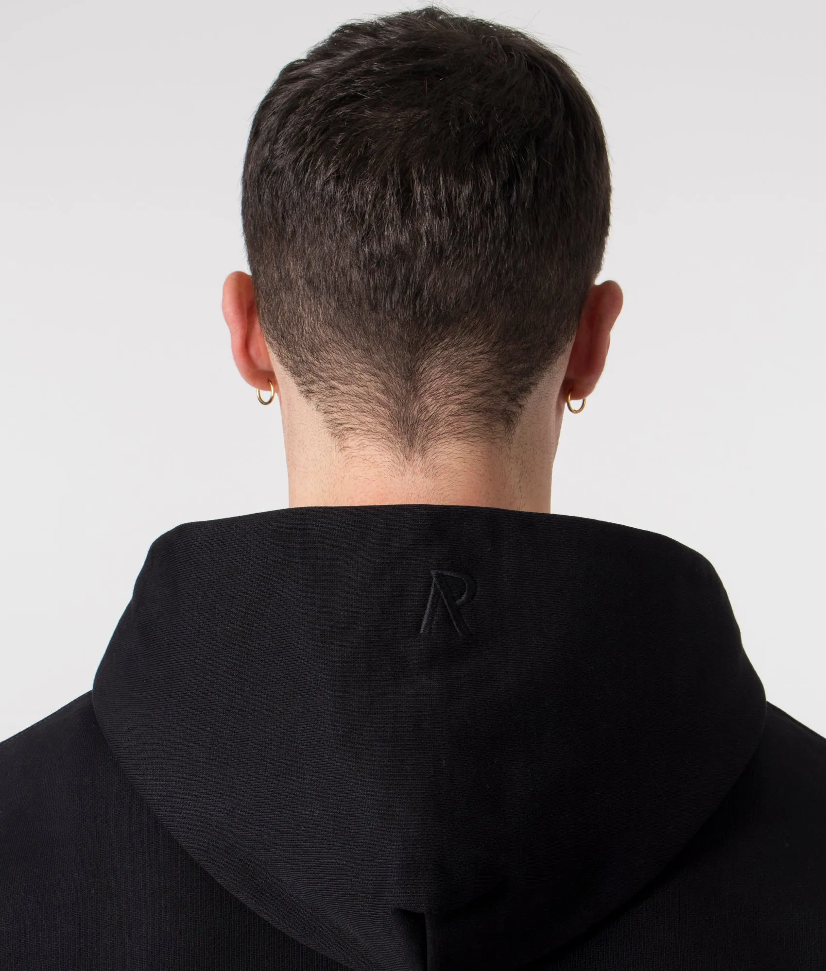 Oversized Fit Initial Zip Through Hoodie sold by EQVVS product image thumbnail 2