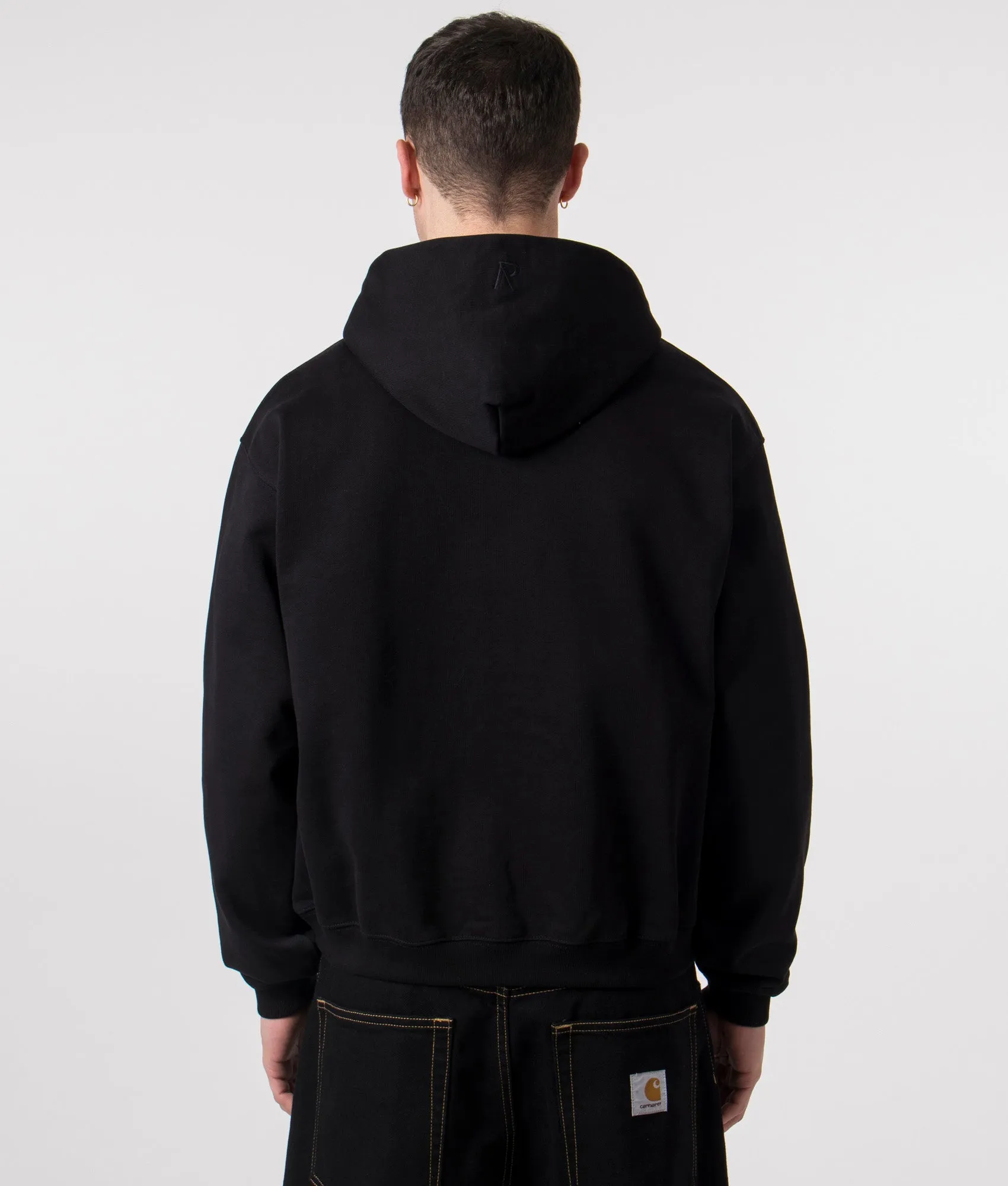 Oversized Fit Initial Zip Through Hoodie sold by EQVVS product image thumbnail 3