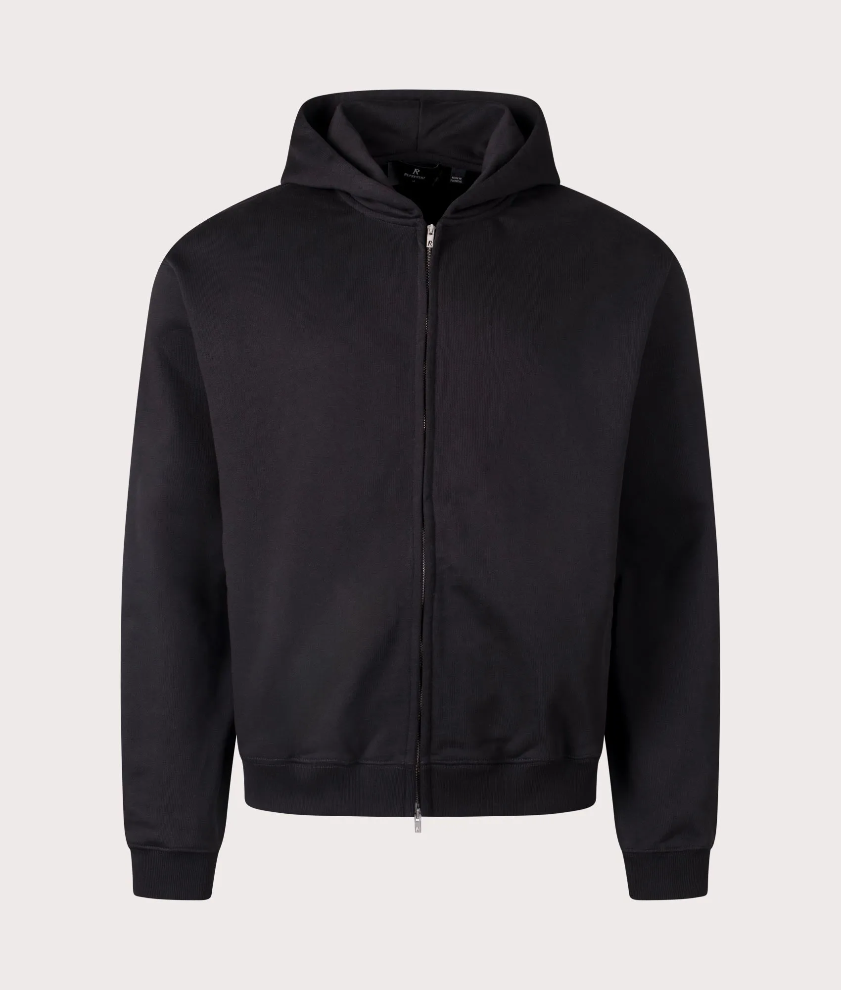 Oversized Fit Initial Zip Through Hoodie sold by EQVVS product image thumbnail 4