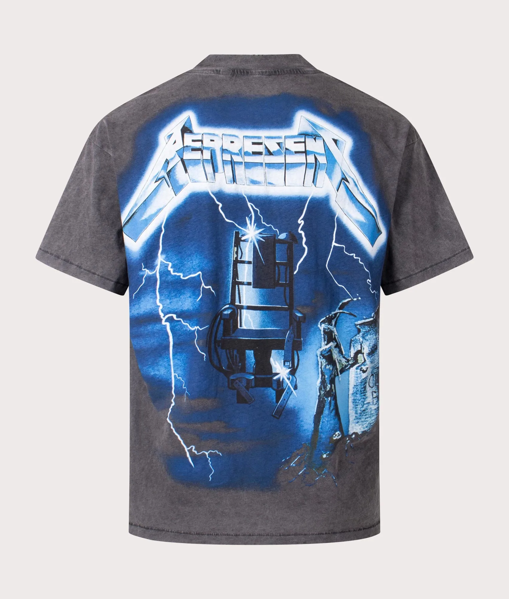 Oversized Fit Represent x Metallica Ride The Lightning T-Shirt sold by EQVVS product image thumbnail 3