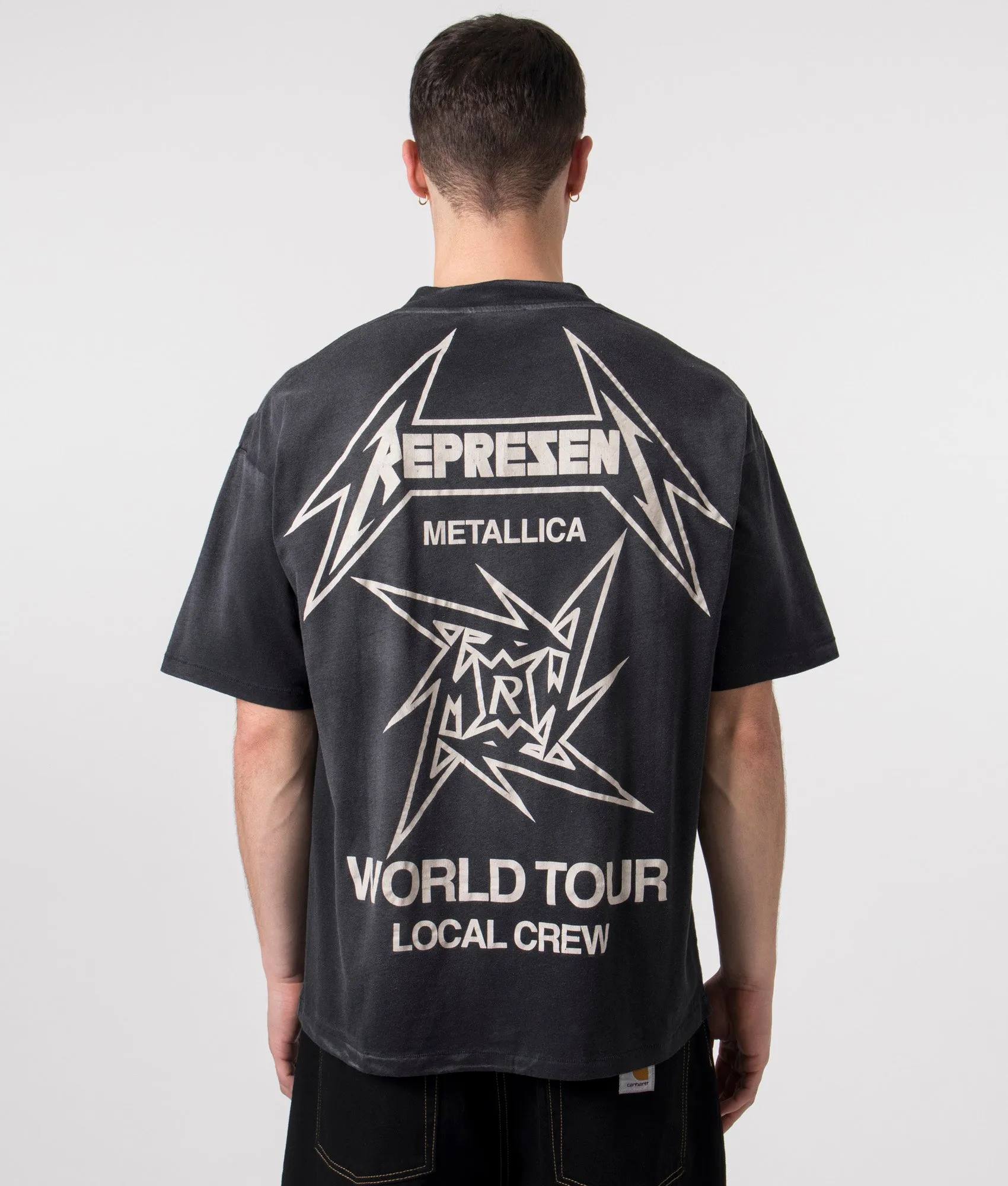 Oversized fit Represent x Metallica Local Crew T-Shirt sold by EQVVS