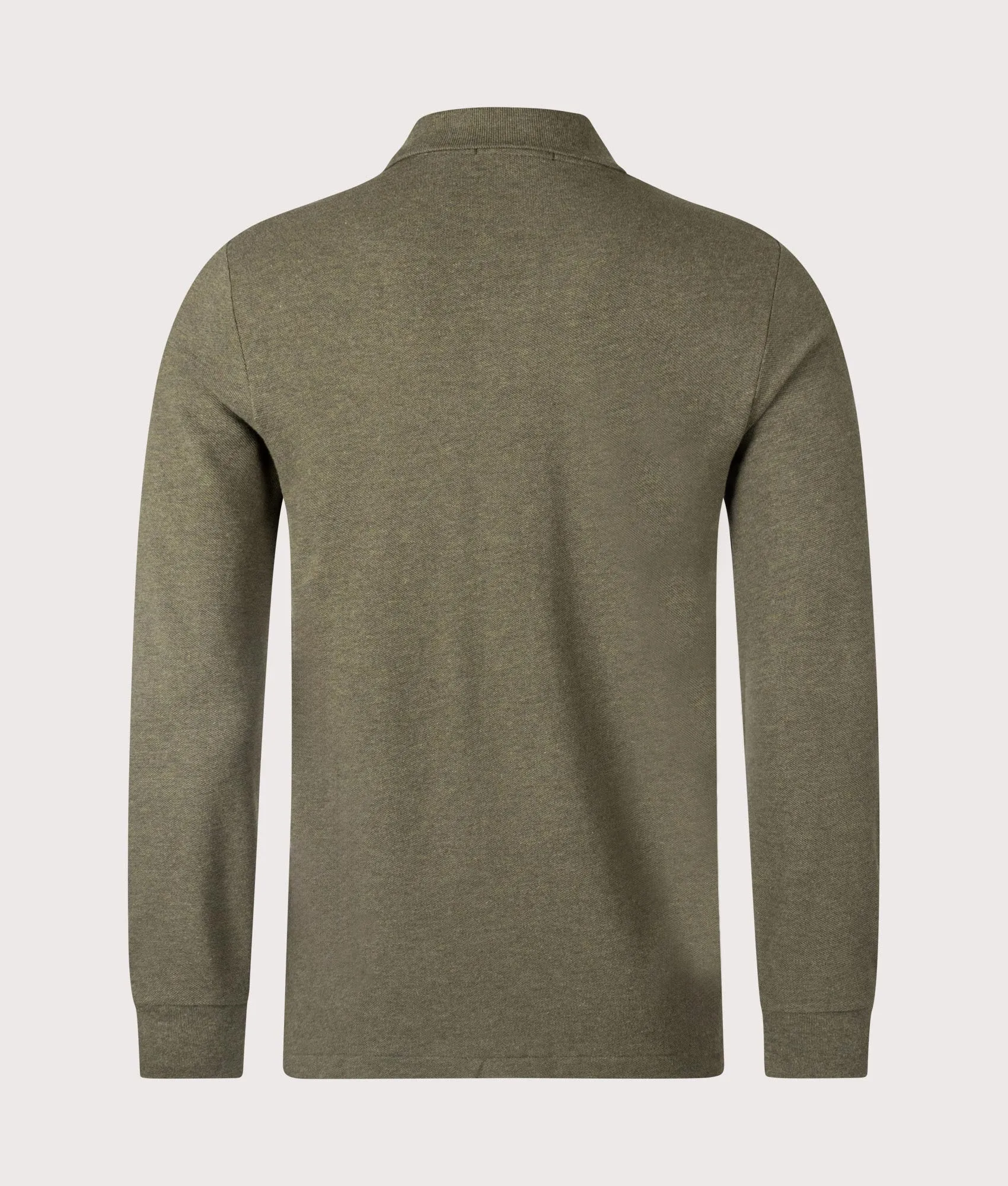 Custom Slim Fit Long Sleeve Polo Shirt sold by EQVVS product image thumbnail 3
