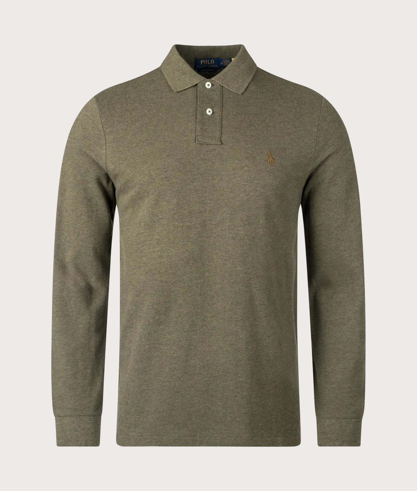 Custom Slim Fit Long Sleeve Polo Shirt sold by EQVVS