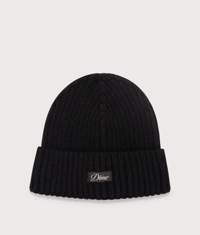 Cursive Fold Beanie sold by EQVVS