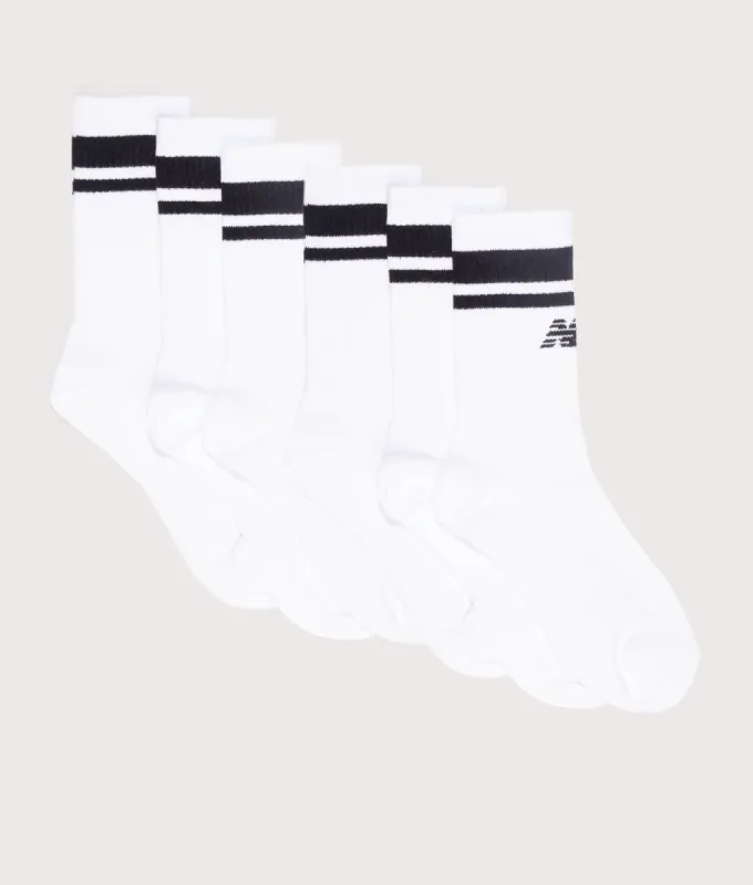 6 Pack Essentials Stripe Midcalf Socks sold by EQVVS