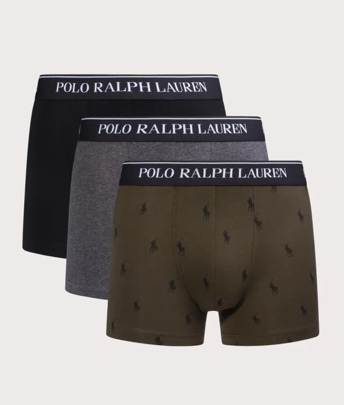 3 Pack Classic Stretch-Cotton Trunks made by Polo by Ralph Lauren