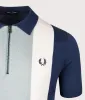 Vertical Stripe Zip Neck Polo Shirt sold by EQVVS