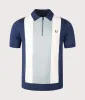 Vertical Stripe Zip Neck Polo Shirt sold by EQVVS