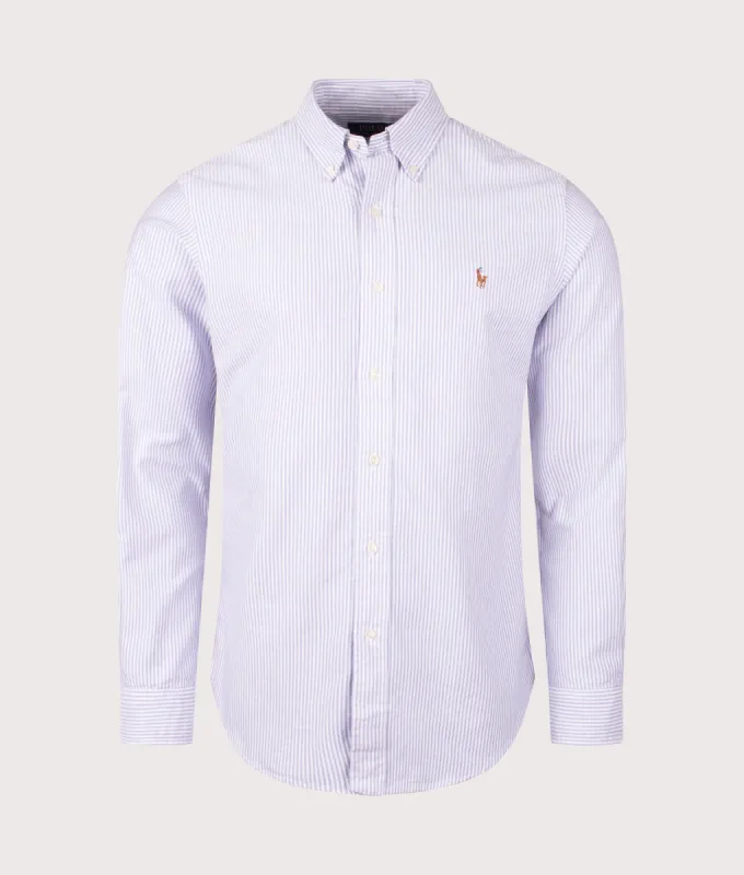 Custom Fit Striped Oxford Shirt sold by EQVVS