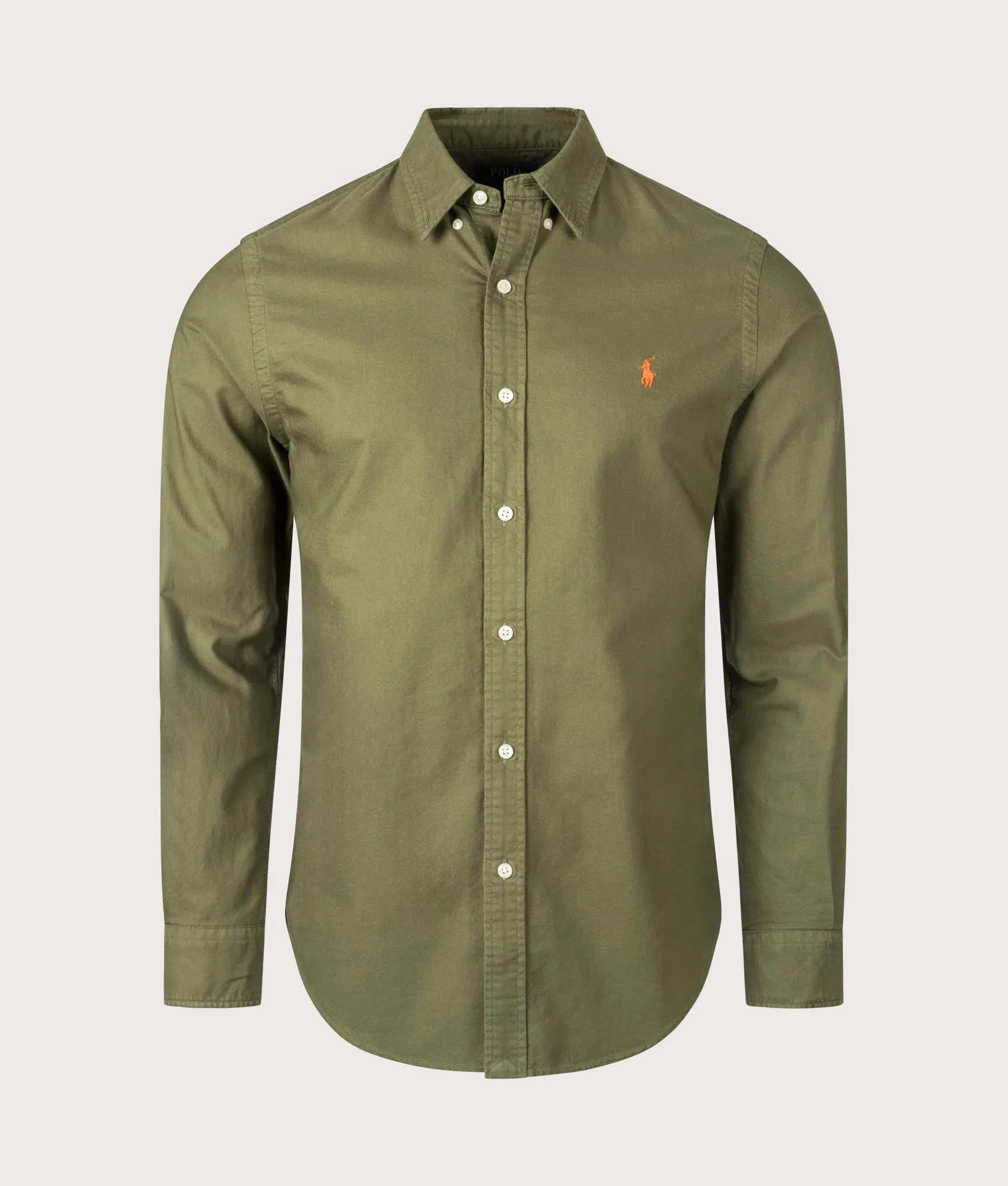 Slim Fit Garment-Dyed Oxford Shirt sold by EQVVS