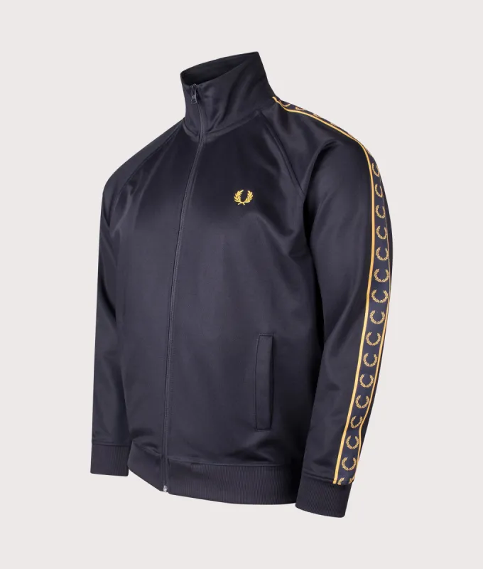Contrast Tape Track Top made by Fred Perry