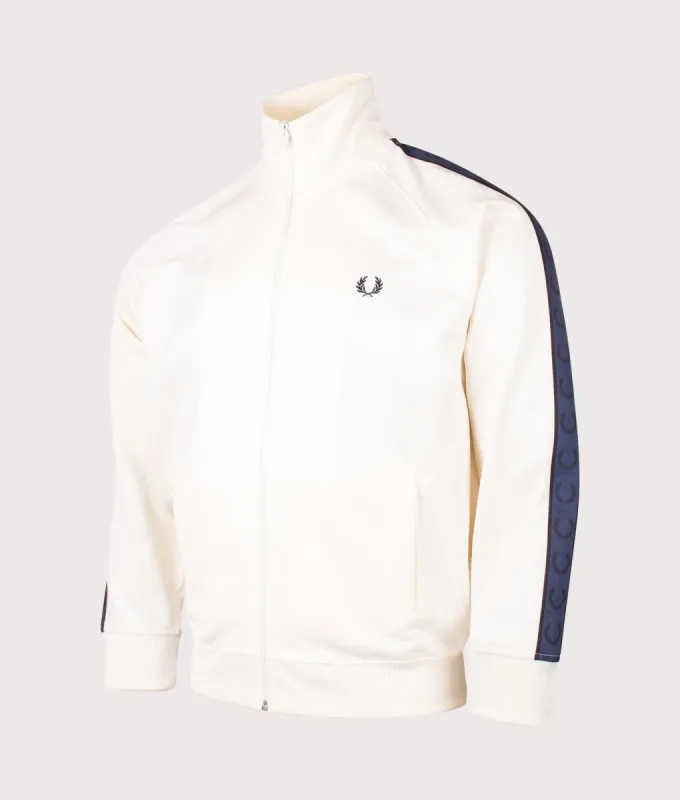 Contrast Tape Track Top made by Fred Perry