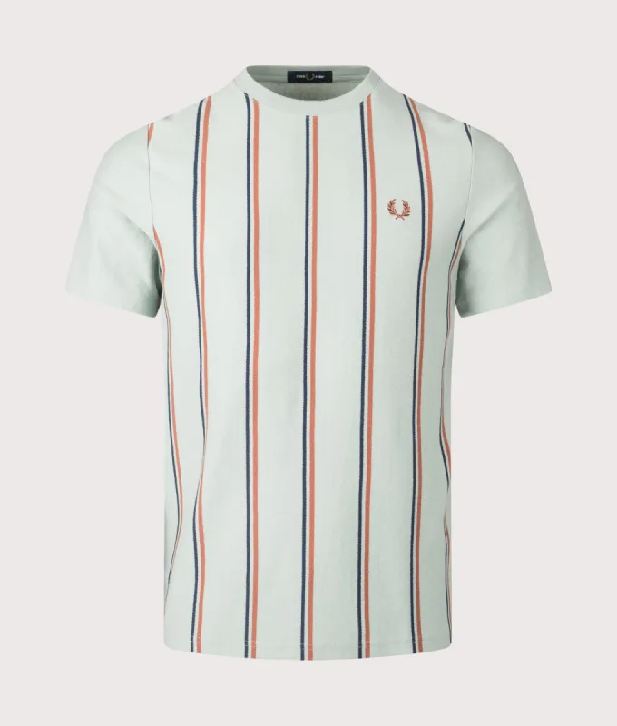 Striped Crepe Pique T-Shirt sold by EQVVS