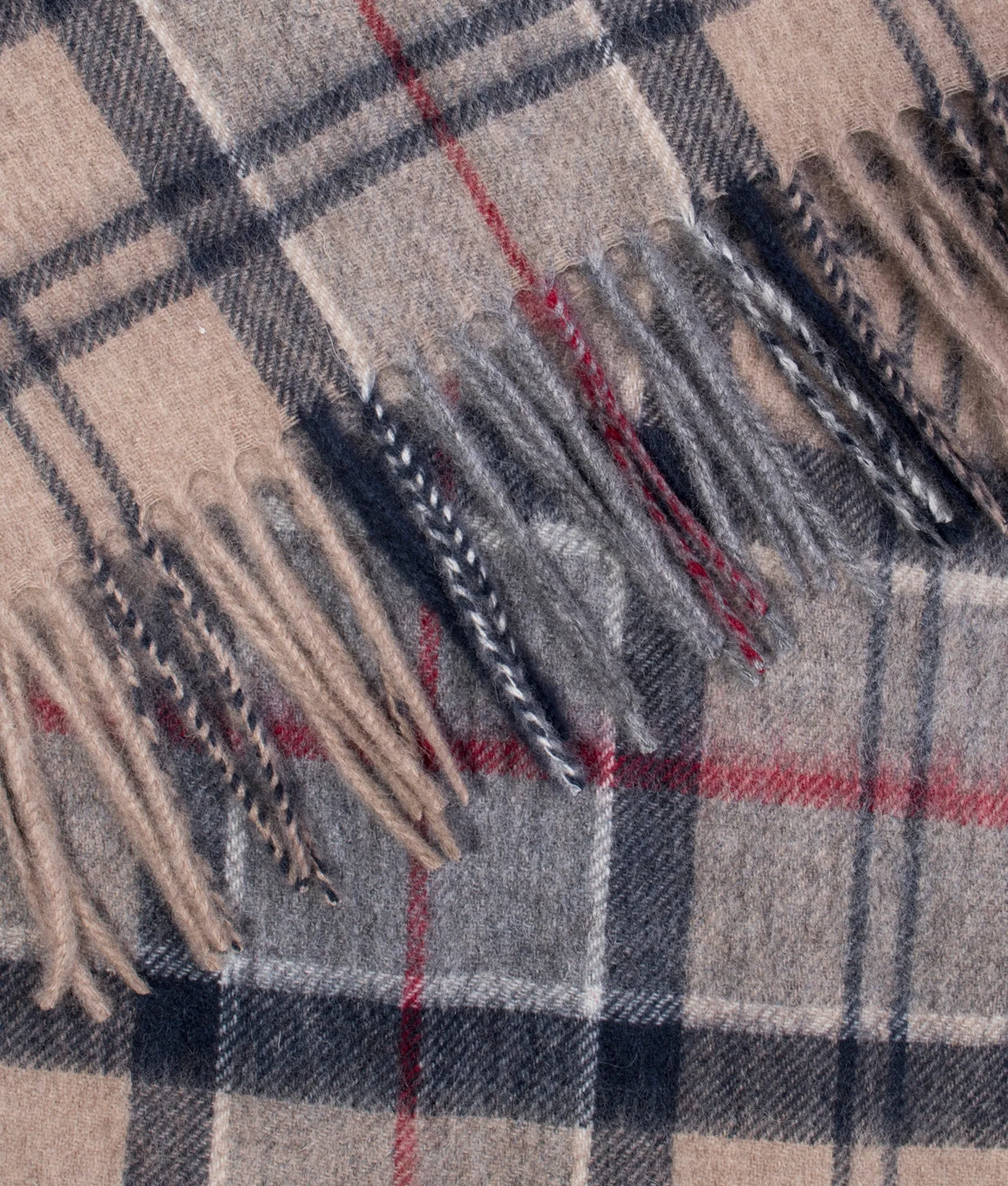 Merino Cashmere Tartan Scarf sold by EQVVS product image thumbnail 2