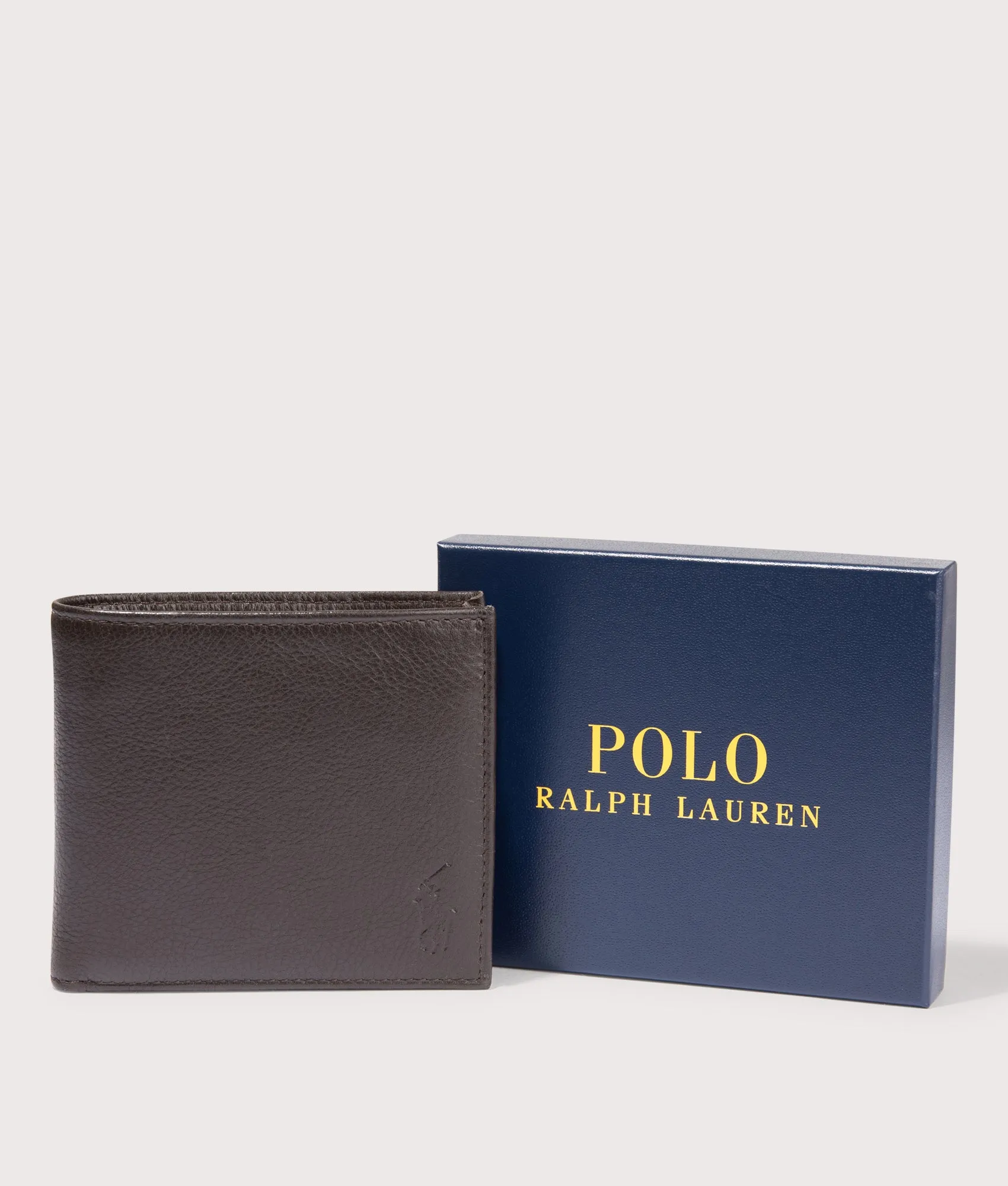 Pebbled Leather Billfold Coin Wallet sold by EQVVS