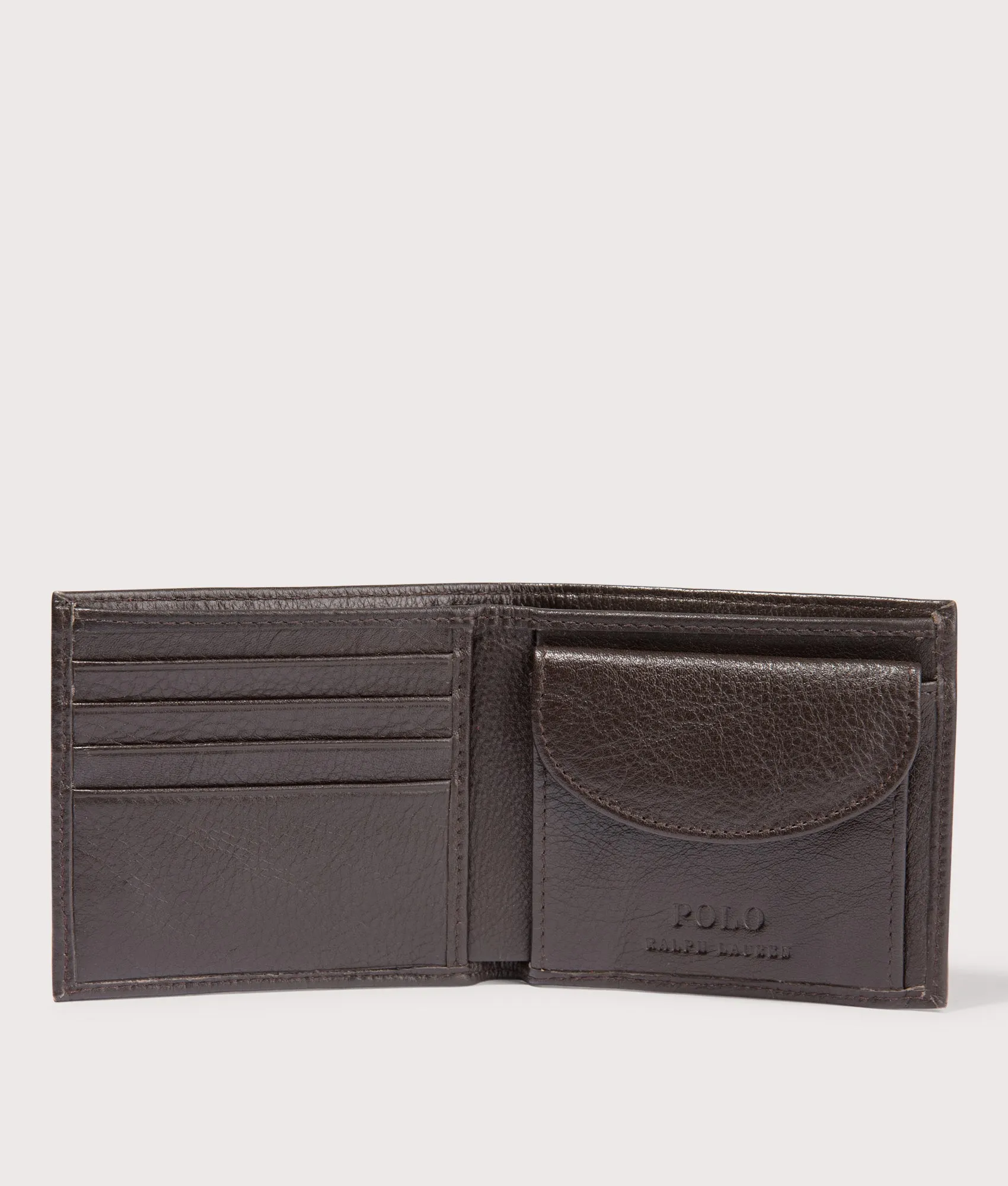 Pebbled Leather Billfold Coin Wallet sold by EQVVS product image thumbnail 3