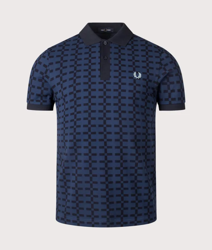 Jacquard Print Polo Shirt sold by EQVVS