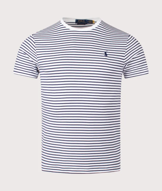 Custom Slim Striped Soft Cotton T-Shirt sold by EQVVS