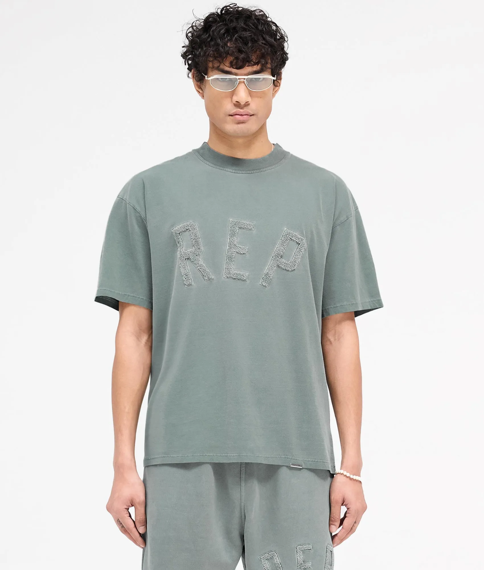 Oversized Fit Rep Applique T-Shirt sold by EQVVS
