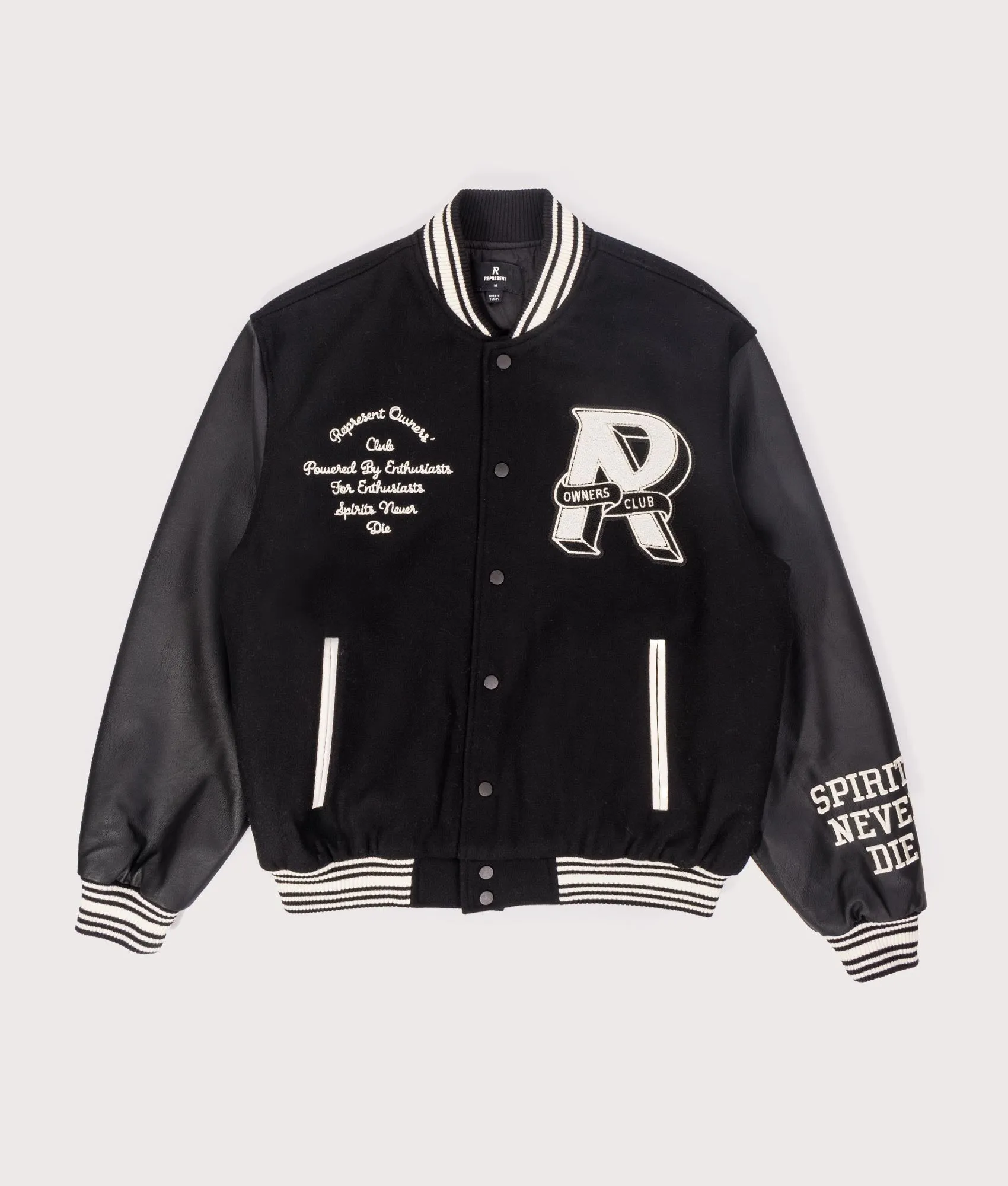 Oversized Fit Owners Club Varsity Jacket sold by EQVVS product image thumbnail 3