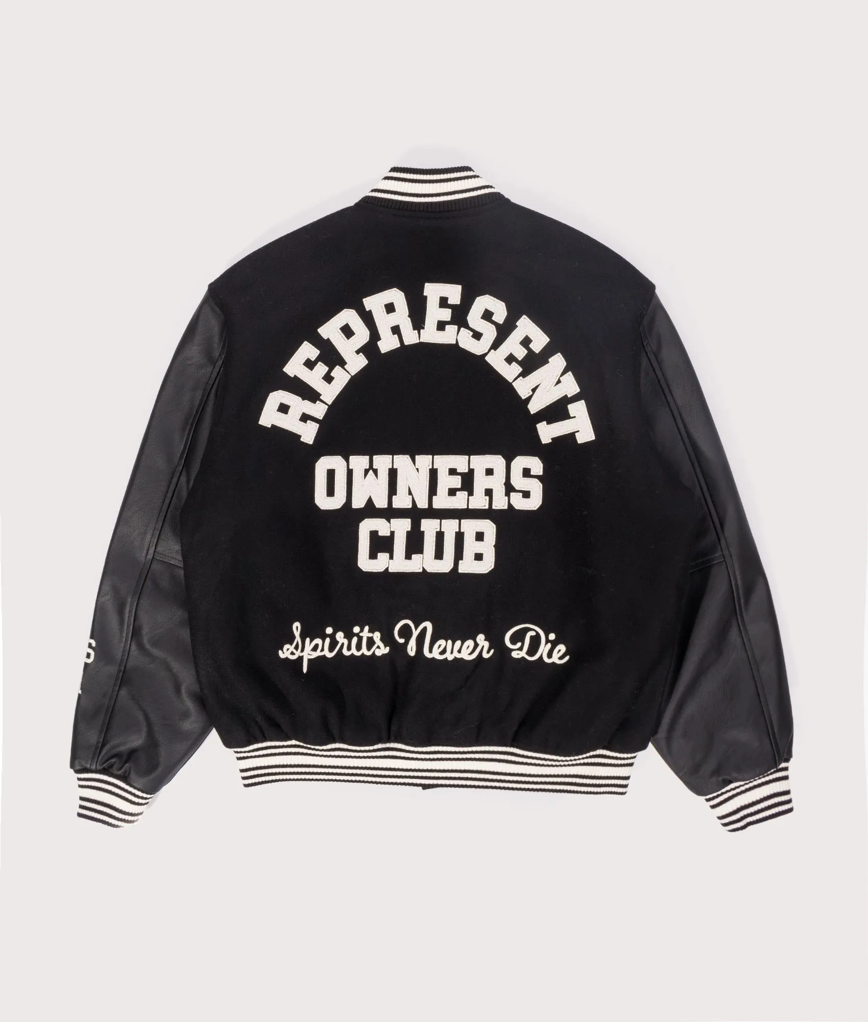 Oversized Fit Owners Club Varsity Jacket sold by EQVVS